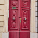 Elegant double door in Valletta