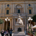 The statue of Queen Victoria Victoria in Valletta