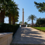 The Commonwealth Airmen Memorial at the entrance to Valletta