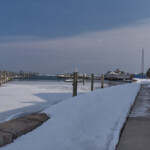 View over the marina at Avery Point