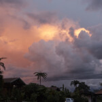 View of the sunset and Arenal Springs Resort