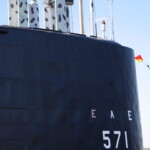 Artifacts of naval submarines on display