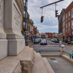 View of Bank Street from the war memorial
