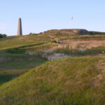 Battle Ground Fortifications - Earth works, shot house and Monument